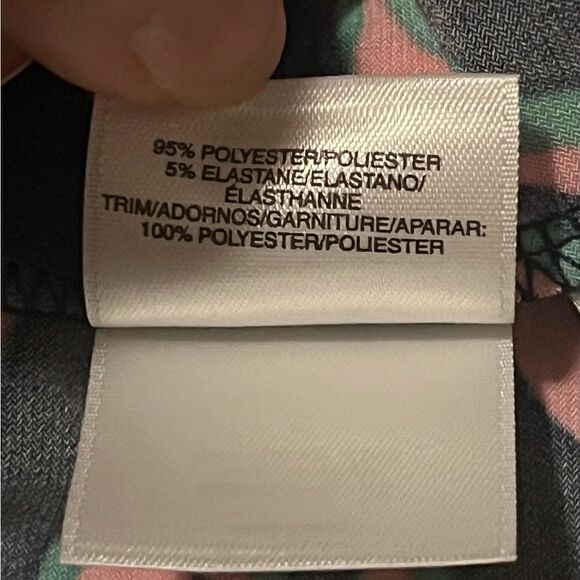 Anne Klein Multicolor Animal Print Sleeveless Blouse Bow Tie Buttton Up Medium - Picture 7 of 7